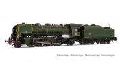 ARNOLD 2545 SNCF, 141R 460 with mixed spoke and boxpok wheels and rivetted coal tender, green livery, ep. III