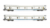 ARNOLD 4351 RENFE, 2-unit set DDMA autotransporter, white livery, period V
