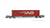 ARNOLD 9766 4-axle container wagon, grey livery loaded with 1 x 45 container Norbert Dentressangle , ep. VI ARNOLD 9766 4-axle container wagon, grey livery loaded with 1 x 45 container Norbert Dentressangle , ep. VI