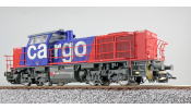 ESU 31305 Diesellok, H0, G1000, Am 842 102-6 SBB Cargo, Rot/Blau, Ep V, Vorbildzustand um 2004, Sound, Rangierkupplung, DC/AC