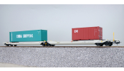 ESU 36548 Taschenwagen, H0, Sdggmrs, 31 84 495 5 735-0, NL-RN Ep. VI, Container CCLU 708767 + CAIU 246696, DC