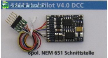 ESU 54613 LokPilot V4.0 DCC mozdonydekóder, 6 tűs csatlakozóval NEM651 ESU 54613 LokPilot V4.0 DCC mozdonydekóder, 6 tűs csatlakozóval NEM651