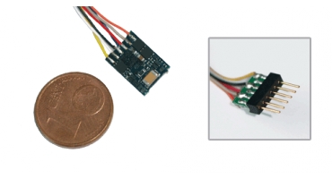 ESU 54687 LokPilot micro V4.0, multiprotokoll dekóder, MM/DCC/SX, 6-tűs, NEM 651, kábeles ESU 54687 LokPilot micro V4.0, multiprotokoll dekóder, MM/DCC/SX, 6-tűs, NEM 651, kábeles