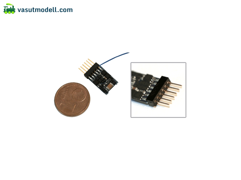 ESU 54688 LokPilot micro V4.0, multiprotokoll dekóder, MM/DCC/SX, 6-tűs, NEM 651 kábel nélkül ESU 54688 LokPilot micro V4.0, multiprotokoll dekóder, MM/DCC/SX, 6-tűs, NEM 651 kábel nélkül