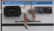 ESU 56899 LokSound micro V4.0 hangdekóder, 8-tűs (NEM 652), üres