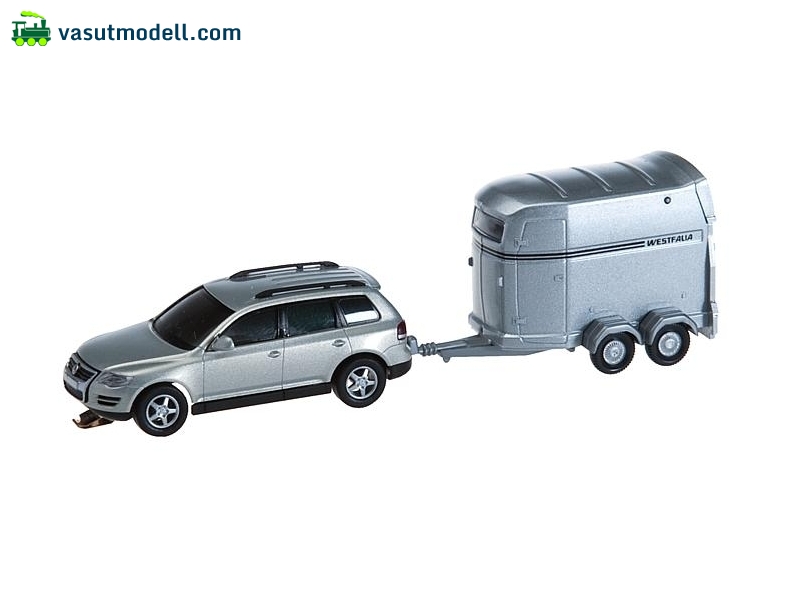 FALLER 161550 CAR-SYSTEM jármű: VW Touareg lószállító utánfutóval FALLER 161550 CAR-SYSTEM jármű: VW Touareg lószállító utánfutóval