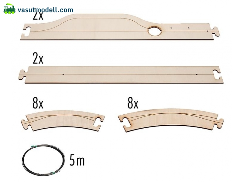 FALLER 162100 CAR-SYSTEM útelem: LASER-CUT kezdőkészlet FALLER 162100 CAR-SYSTEM útelem: LASER-CUT kezdőkészlet