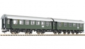 FLEISCHMANN 509701 Személykocsi-pár, 2/3-3. osztály, háromtengelyes Umbawagen, DB FLEISCHMANN 509701 Személykocsi-pár, 2/3-3. osztály, háromtengelyes Umbawagen, DB