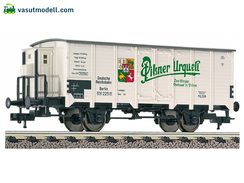 FLEISCHMANN 534802 Sörszállító fedett teherkocsi, Pilsner Urquell, DRG FLEISCHMANN 534802 Sörszállító fedett teherkocsi, Pilsner Urquell, DRG