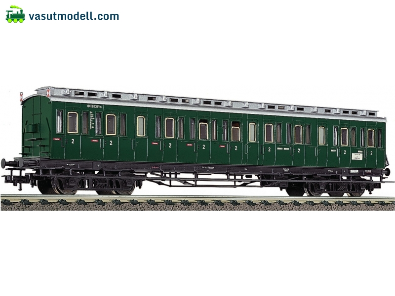 FLEISCHMANN 5690 Oldalfellépős személykocsi, 2. osztály, DB, zártárcsával FLEISCHMANN 5690 Oldalfellépős személykocsi, 2. osztály, DB, zártárcsával