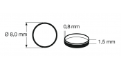 FLEISCHMANN 648011 Tapadógyűrű, 10.3÷12.8 mm (10 db 54401300)