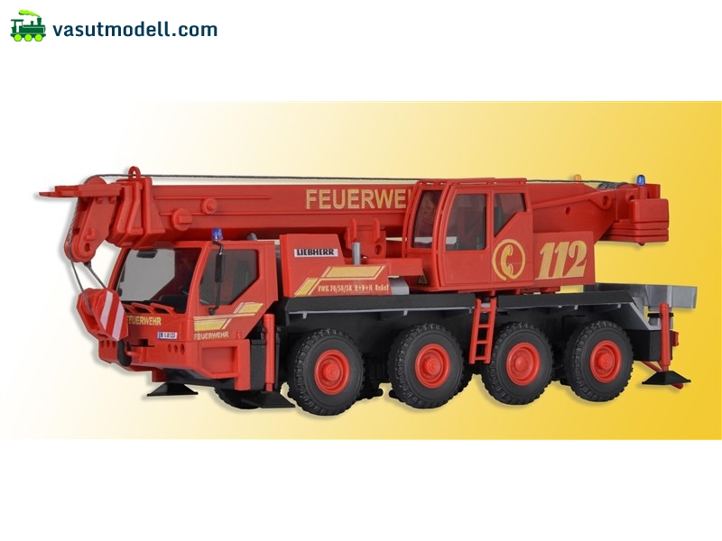 KIBRI 13041 Liebherr LTM 1050/4 tűzoltósági autódaru KIBRI 13041 Liebherr LTM 1050/4 tűzoltósági autódaru