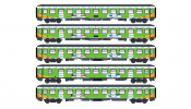 LS Models 46034 5er Set Personenwagen Bvcmz+Bvcmbz Alpen-Sylt-Express, Ep.VI