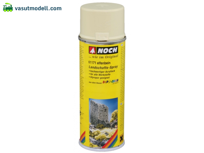 NOCH 61171 Akril festék spray, matt, 200 ml, elefántcsont NOCH 61171 Akril festék spray, matt, 200 ml, elefántcsont