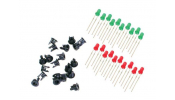 PECO PL-30 LED S 10 Green, 10 Red, & 20 Panel Clips PECO PL-30 LED S 10 Green, 10 Red, & 20 Panel Clips