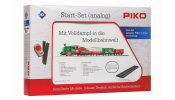 PIKO 57081 Analóg kezdőkészlet: Karácsonyi gőzmozdony + személyvonat (ágyazatos A-Geis sínekkel) PIKO 57081 Analóg kezdőkészlet: Karácsonyi gőzmozdony + személyvonat (ágyazatos A-Geis sínekkel)