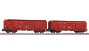PIKO 58376 2er Set Großraumgüterwg. 401Ka Gags-t, PKP, IV PIKO 58376 2er Set Großraumgüterwg. 401Ka Gags-t, PKP, IV