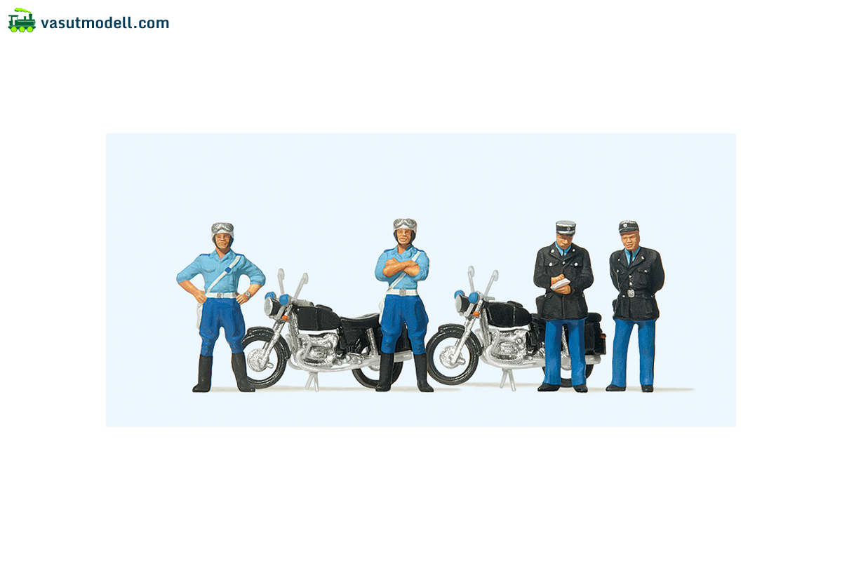 PREISER 10191 Gendarmerie, francia motoros csendőri egység PREISER 10191 Gendarmerie, francia motoros csendőri egység