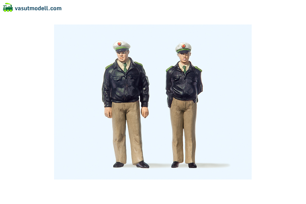 PREISER 63100 Polizisten stehend. Grüne Uni PREISER 63100 Polizisten stehend. Grüne Uni
