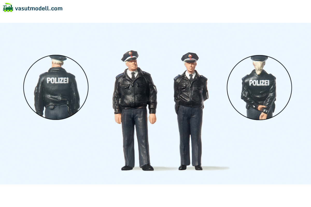 PREISER 65364 Polizisten stehend. Blaue Uni PREISER 65364 Polizisten stehend. Blaue Uni