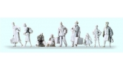 PREISER 72537 1:72 Flüchtlinge. 9 unbemalte Mini PREISER 72537 1:72 Flüchtlinge. 9 unbemalte Mini