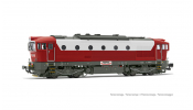Rivarossi 2929 HUPAC, 4-axle diesel locomotive class D753.7, red/light grey livery, ep. V-VI