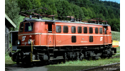 Rivarossi 2940 ÖBB, electric locomotive 1040 007-5, new lateral air vents, vermillion livery with three decoration lines, low roof, steps on front, ep. V