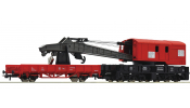ROCO 56240 Daruskocsi gémtartó kocsival, piros, DB-AG, V ROCO 56240 Daruskocsi gémtartó kocsival, piros, DB-AG, V