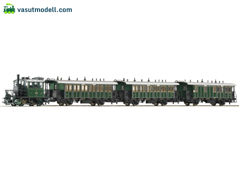 ROCO 61430 Szerelvénykészlet: BR Ptl 2/2 + 3 személykocsi, KBayStsB, I, DCC-hangos ROCO 61430 Szerelvénykészlet: BR Ptl 2/2 + 3 személykocsi, KBayStsB, I, DCC-hangos
