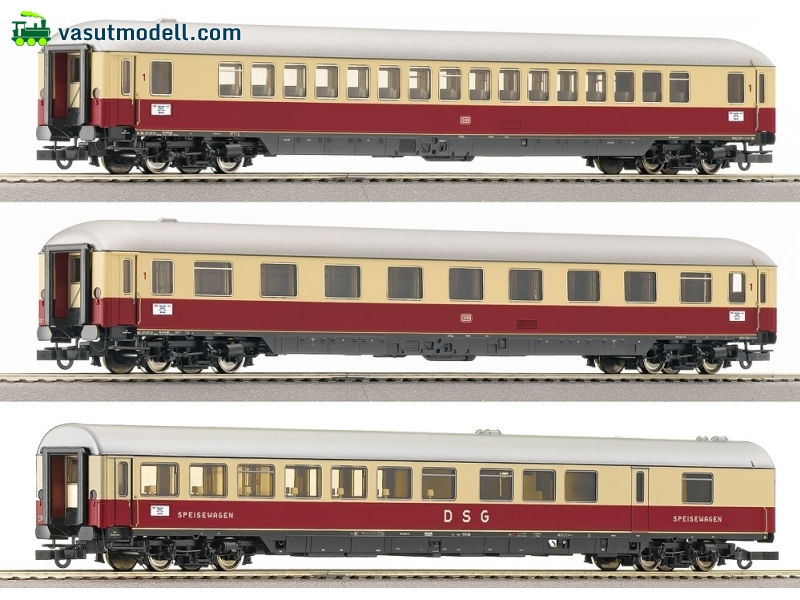 ROCO 64024 Személykocsi készlet TEE (3db), DB, Blauer Enzian ROCO 64024 Személykocsi készlet TEE (3db), DB, Blauer Enzian