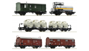 ROCO 6600018 5er Set Güterzug