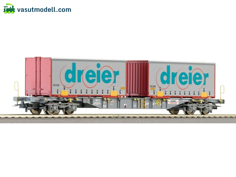 ROCO 66629 Konténerszállító négytengelyes teherkocsi, SBB-HUPAC, DREIER ROCO 66629 Konténerszállító négytengelyes teherkocsi, SBB-HUPAC, DREIER