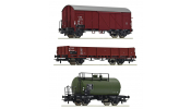 ROCO 76018 3er Set Güterzug CSD