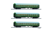 TILLIG 1570 Személykocsi készlet (3 részes), Y sorozat, DR TILLIG 1570 Személykocsi készlet (3 részes), Y sorozat, DR