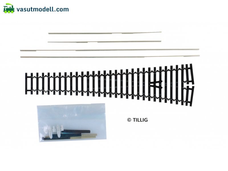 TILLIG 83420 Flexibilis alakítható váltó, 166 mm, 15° építőkészlet TILLIG 83420 Flexibilis alakítható váltó, 166 mm, 15° építőkészlet