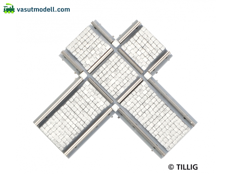 TILLIG 87228 90° Kreuzung asym. Pflast TILLIG 87228 90° Kreuzung asym. Pflast