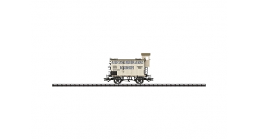 TRIX 24103 S�rsz�ll�t� fedett teherkocsi Auerbr�u, K.Bay.Sts.B., f�kh�zzal