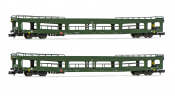ARNOLD 4352 DB AG, 2-unit pack, DDm car transporter, green livery, period V ARNOLD 4352 DB AG, 2-unit pack, DDm car transporter, green livery, period V