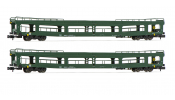ARNOLD 4353 DR, 2-unit pack, DDm car transporter, green livery, period IV ARNOLD 4353 DR, 2-unit pack, DDm car transporter, green livery, period IV