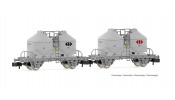 ARNOLD 6427 SBB, 2-unit pack 2-axle silo wagons type Ucs in grey livery, period IV ARNOLD 6427 SBB, 2-unit pack 2-axle silo wagons type Ucs in grey livery, period IV
