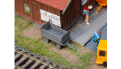 FALLER 180990 2 Bahnsteigwagen, grau FALLER 180990 2 Bahnsteigwagen, grau