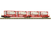 FLEISCHMANN 6660054 Doppeltwg.T3000e RCA + TWA Tankcontainer FLEISCHMANN 6660054 Doppeltwg.T3000e RCA + TWA Tankcontainer