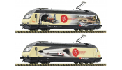 FLEISCHMANN 731369 Villanymozdony, Re 460, 175 Jahre Schweizer Bahnen, SBB, VI, DCC-hangos FLEISCHMANN 731369 Villanymozdony, Re 460, 175 Jahre Schweizer Bahnen, SBB, VI, DCC-hangos
