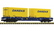 FLEISCHMANN 825210 Containertragwagen Sgns, blau FLEISCHMANN 825210 Containertragwagen Sgns, blau