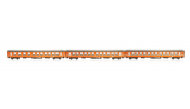 JÄGERNDORFER 61302 N 3 tlg UIC-X Reisezugw. 1/2Kl. orange JÄGERNDORFER 61302 N 3 tlg UIC-X Reisezugw. 1/2Kl. orange