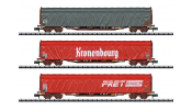 TRIX 15115 Schiebeplanwagen-Set Rils SNC TRIX 15115 Schiebeplanwagen-Set Rils SNC